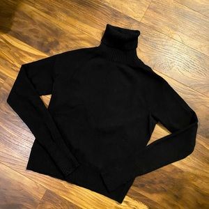 Banana Republic Black Merino Wool turtleneck